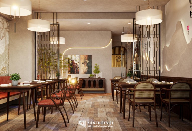 Dự án thiết kế nội thất – Nhà hàng chay