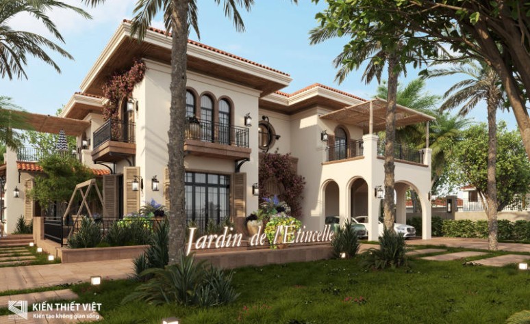 Santorini Villa – Phác họa kiến trúc thềm lục địa