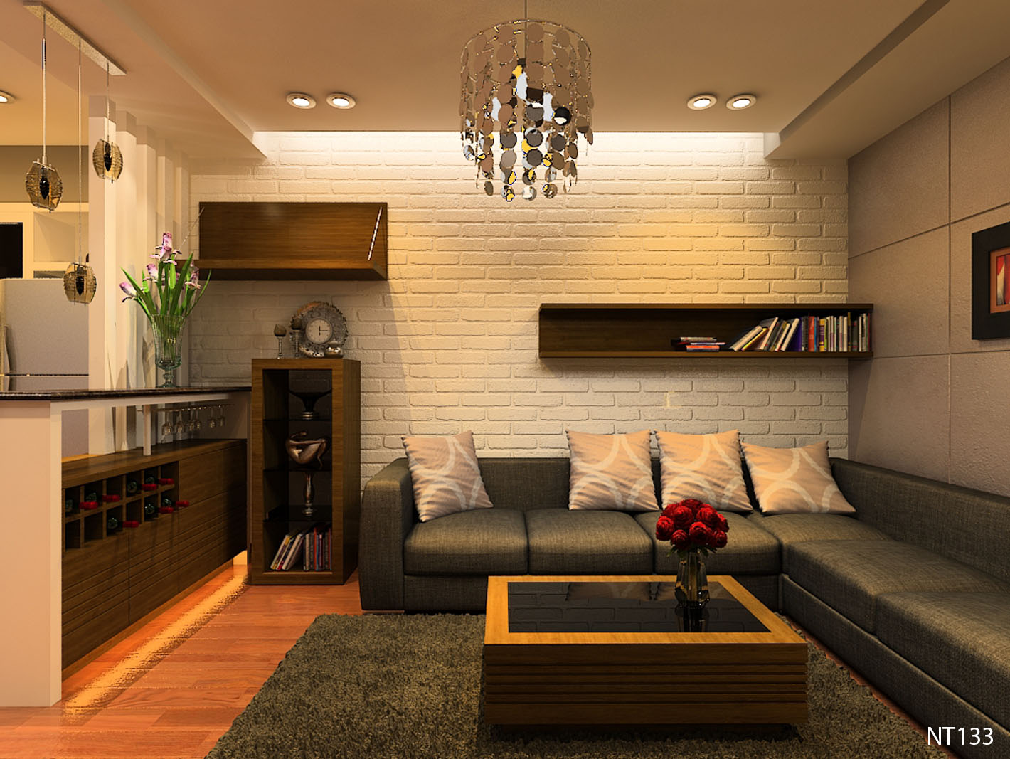 Phối cảnh 3D – Tổng hợp một số thiết kế phòng khách (33)