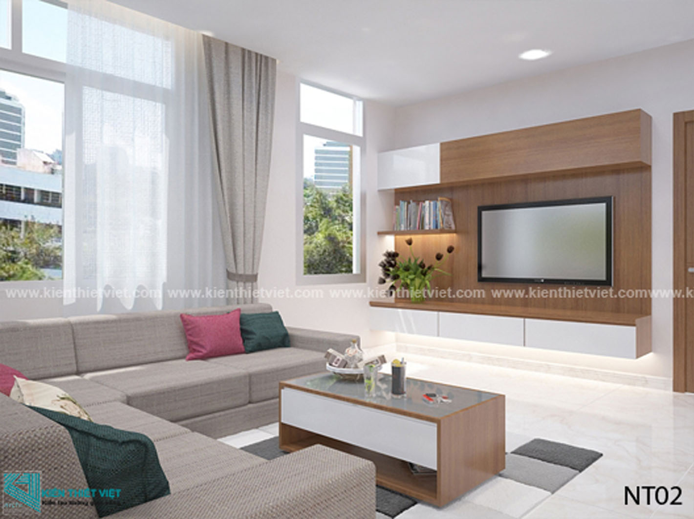 Phối cảnh 3D – Tổng hợp một số thiết kế phòng khách (14)