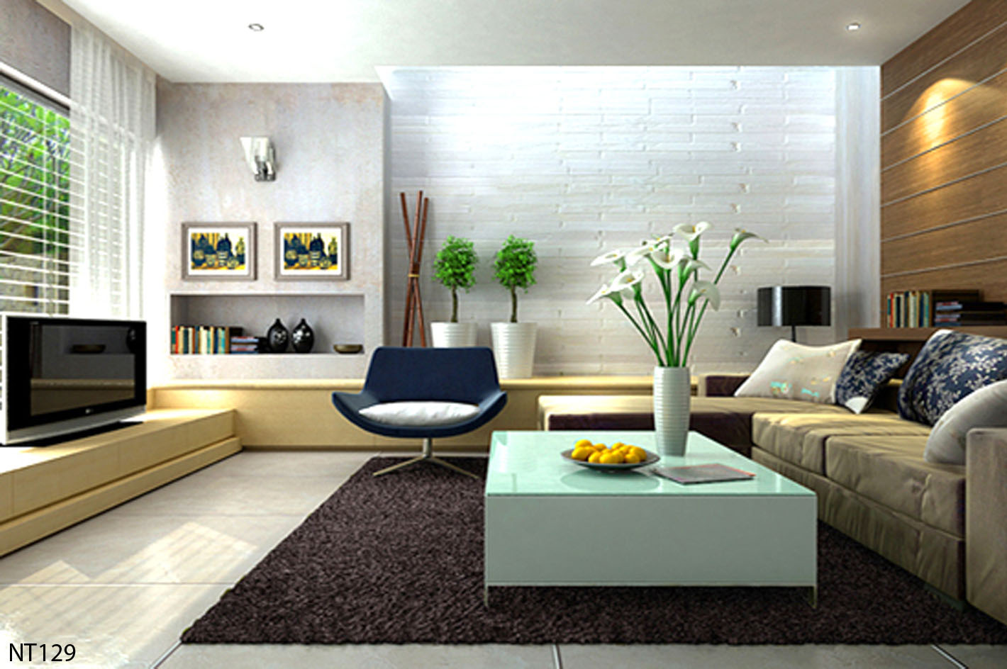 Phối cảnh 3D – Tổng hợp một số thiết kế phòng khách (45)