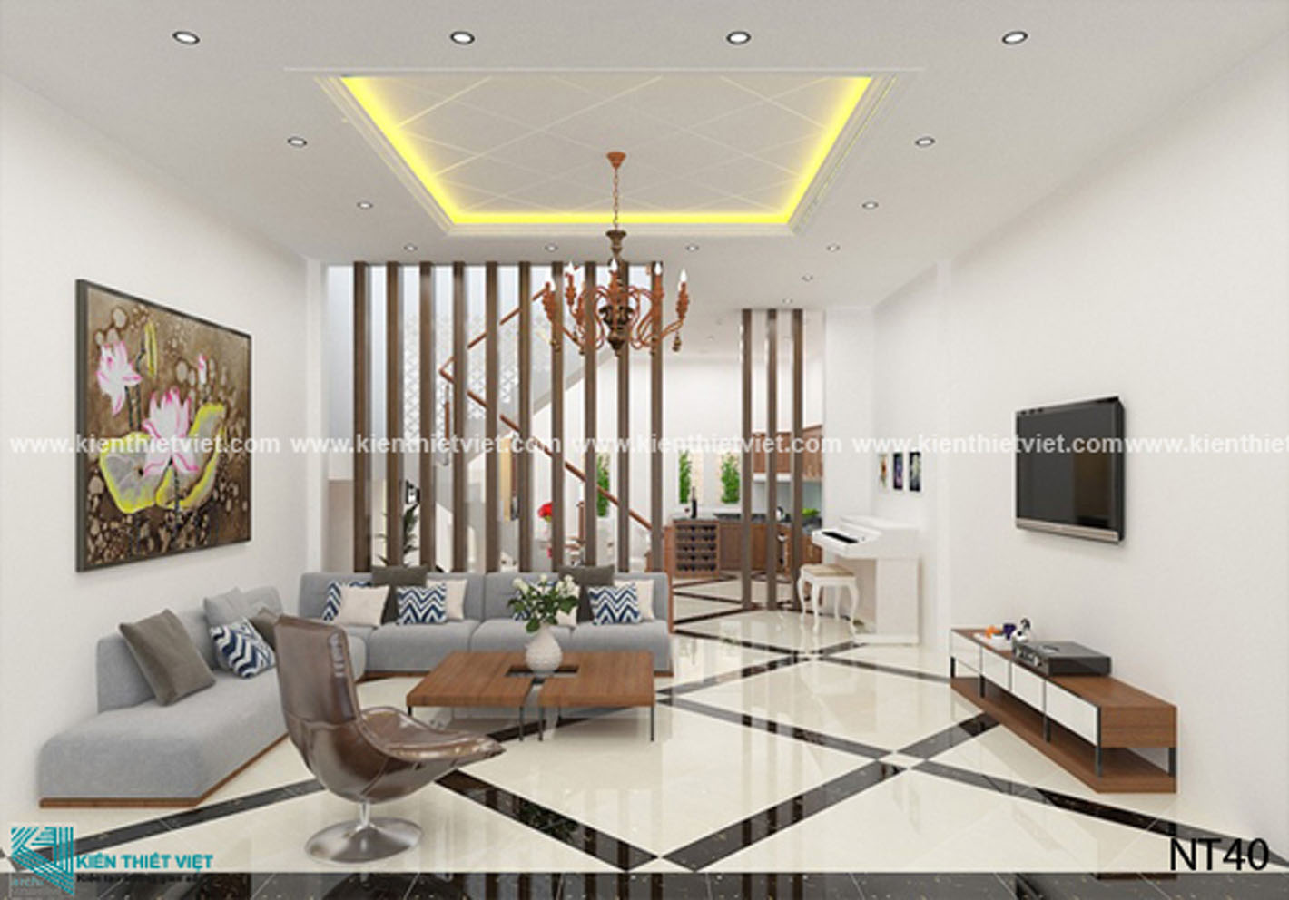 Phối cảnh 3D – Tổng hợp một số thiết kế phòng khách (11)
