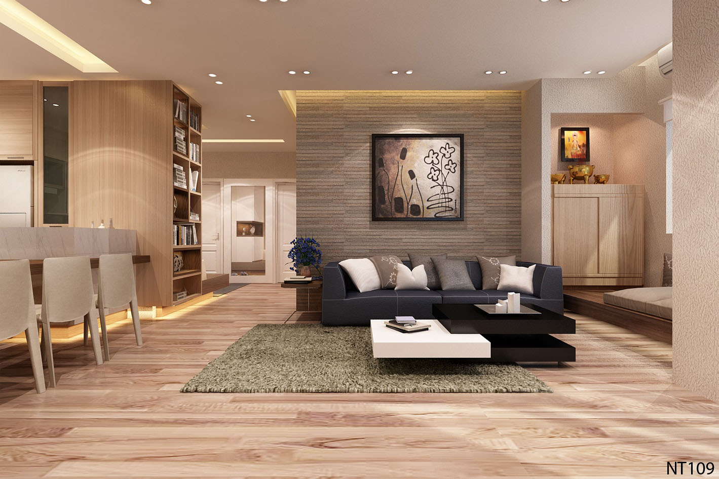 Phối cảnh 3D – Tổng hợp một số thiết kế phòng khách (5)