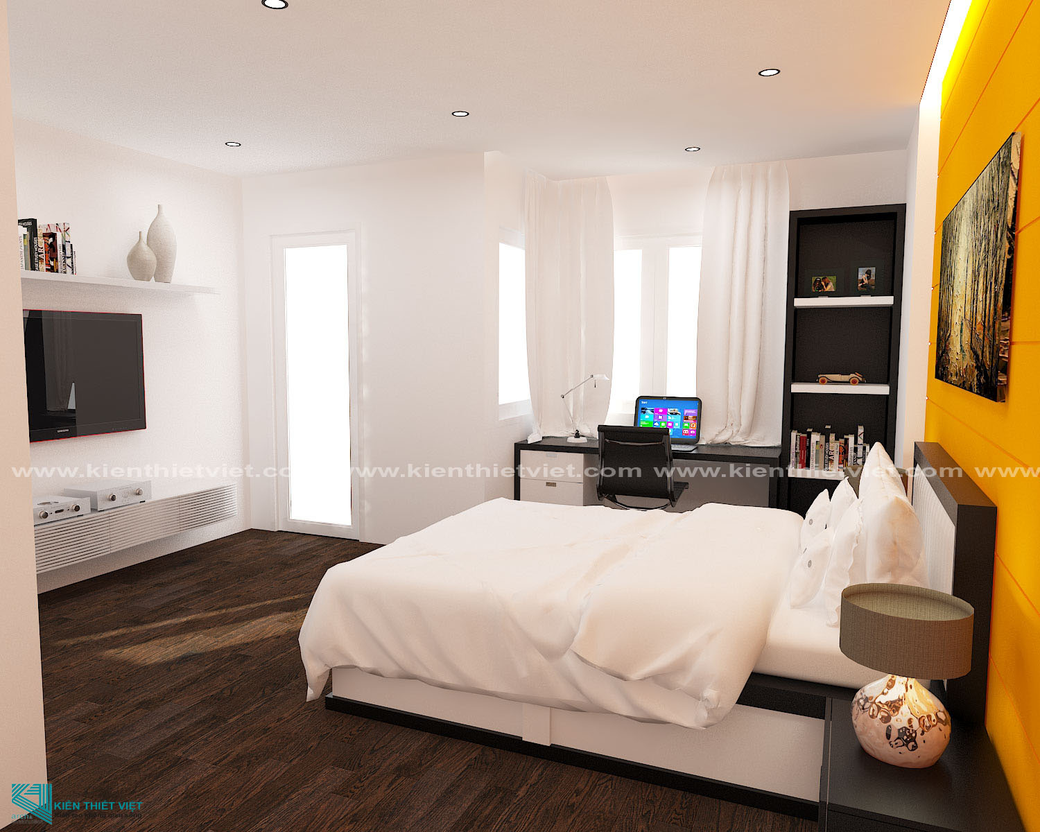 Phối cảnh 3D – Biệt Thự 3 tầng hiện đại quận 10 (9)