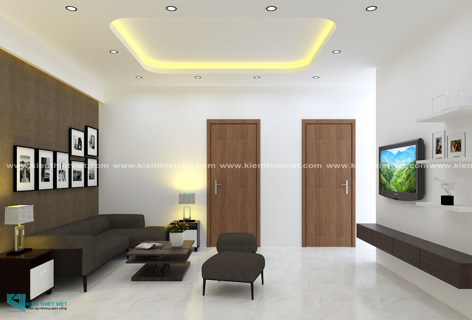 Phối cảnh 3D – Biệt Thự 3 tầng hiện đại quận 10 (14)