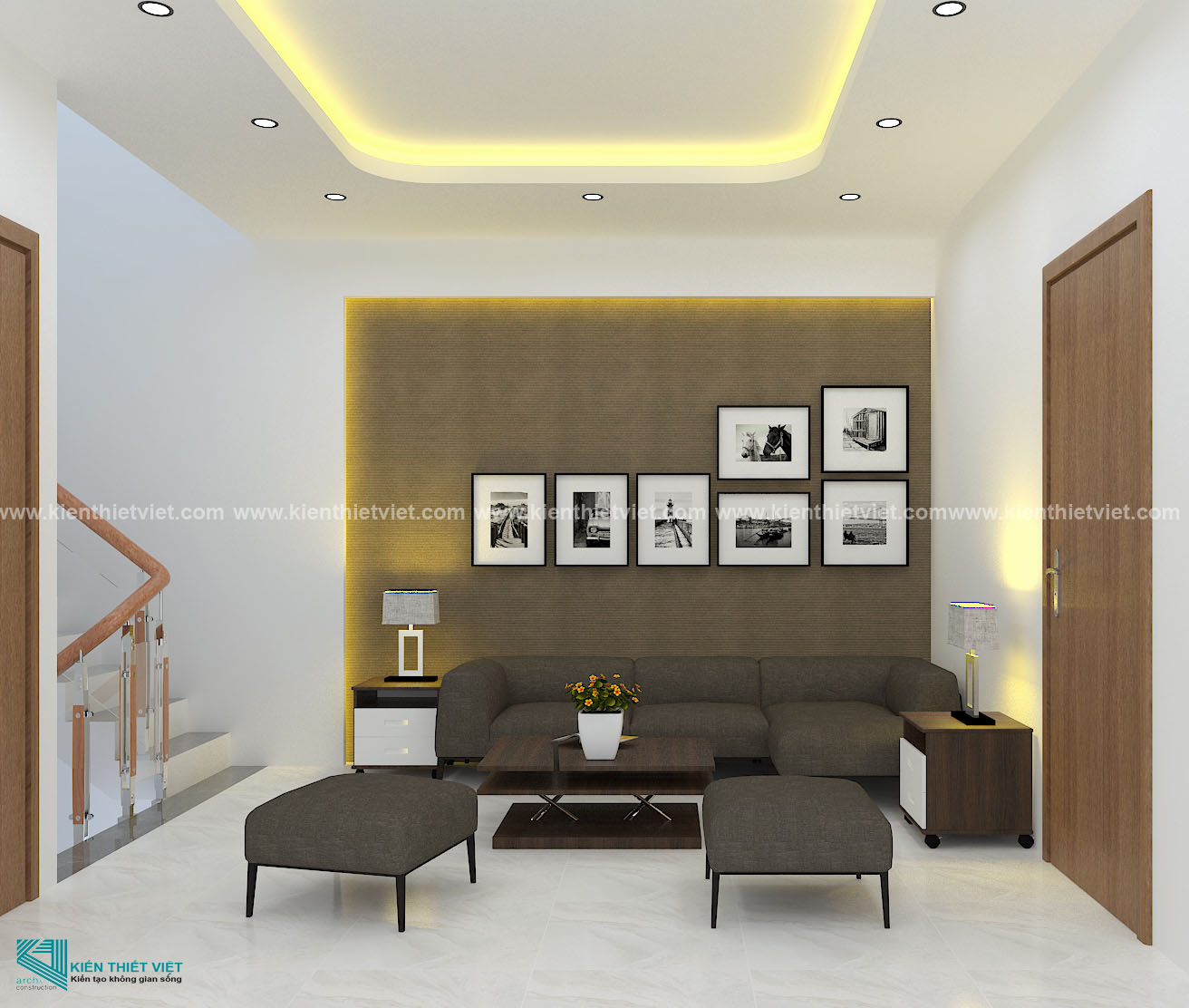 Phối cảnh 3D – Biệt Thự 3 tầng hiện đại quận 10 (15)