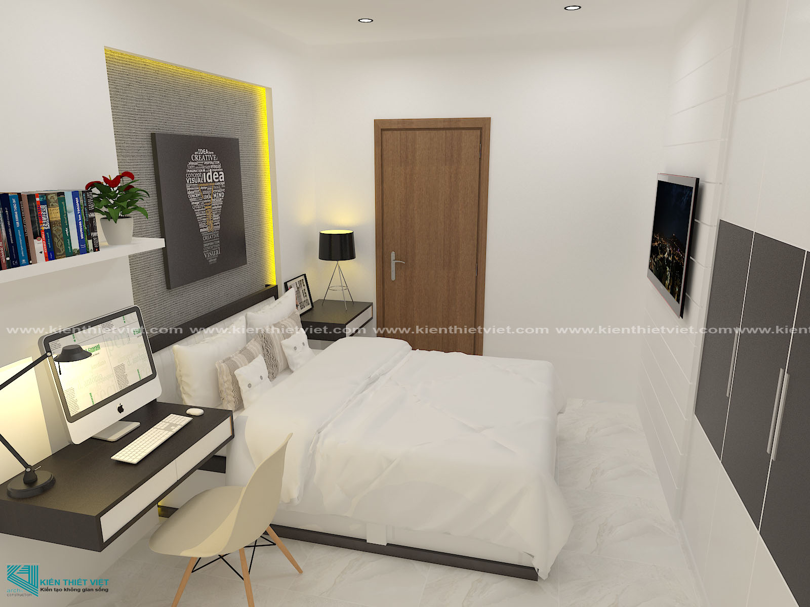 Phối cảnh 3D – Biệt Thự 3 tầng hiện đại quận 10 (6)