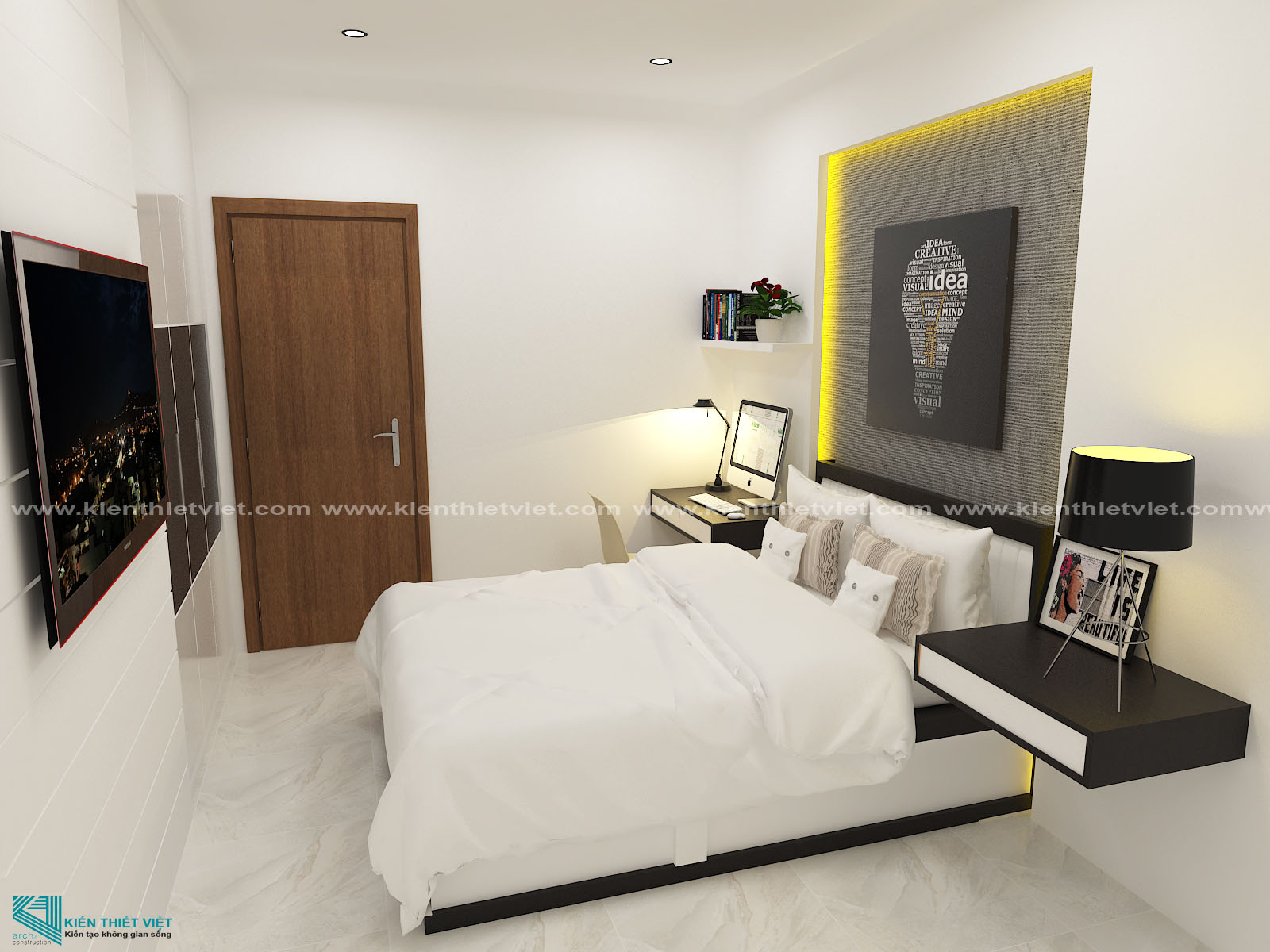Phối cảnh 3D – Biệt Thự 3 tầng hiện đại quận 10 (7)