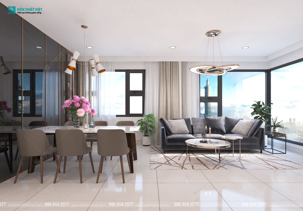 Phối cảnh 3D – Nội thất căn hộ Kingdom 101 (2)