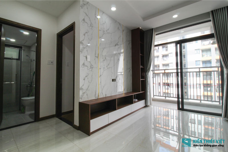 Phối cảnh 3D – Thi công nội thất gỗ căn hộ chung cư Him Lam Phú An (2)
