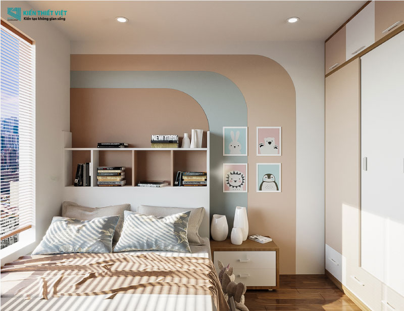 Phối cảnh 3D – Thiết kế nội thất căn hộ chung cư Diamond Riverside 72m2 (9)