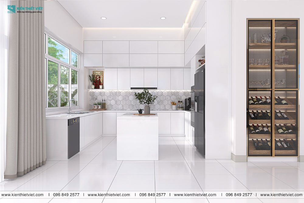 Phối cảnh 3D – Thiết kế biệt thự song lập Nam Phú quận 7 (3)