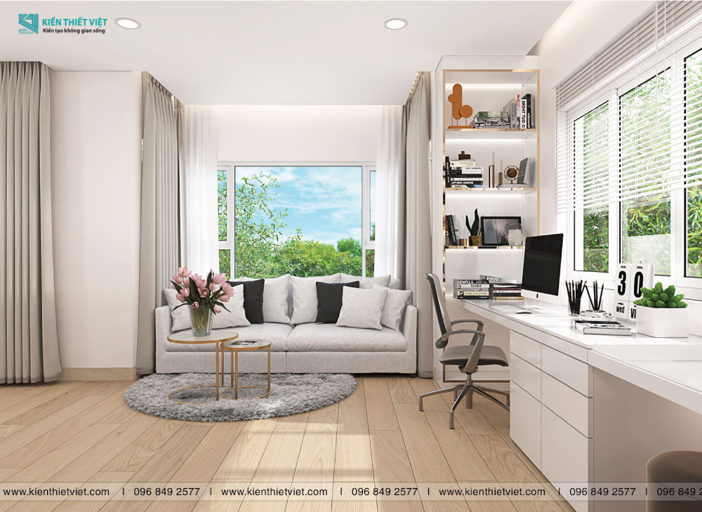 Phối cảnh 3D – Thiết kế biệt thự song lập Nam Phú quận 7 (11)