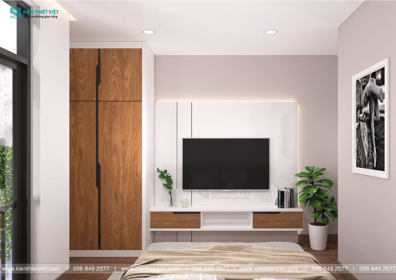 Phối cảnh 3D – Thiết kế nhà phố 1 trệt 1 lửng 2 lầu có sân thượng – 4x16m (8)