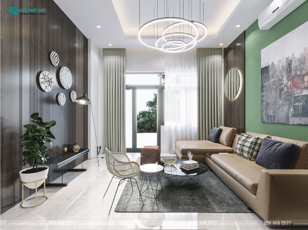 Phối cảnh 3D – Thiết kế nhà phố hiện đại 1 trệt 2 lầu tại quận 9 (6)