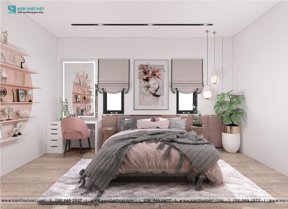 Phối cảnh 3D – Thiết kế nhà phố tân cổ điển 5 tầng (20)