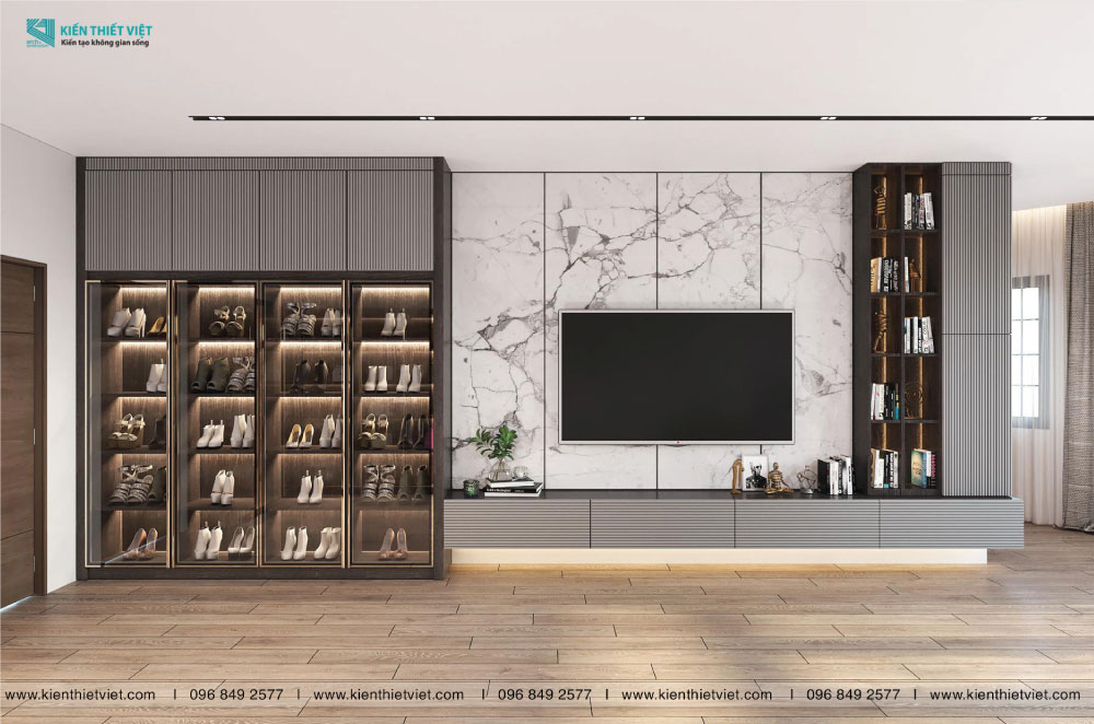 Phối cảnh 3D – Thiết kế nhà phố tân cổ điển 5 tầng (12)