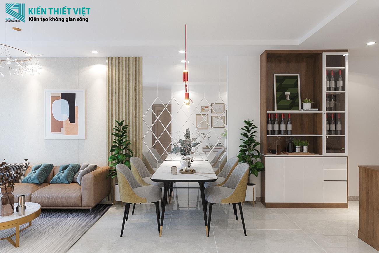 Phối cảnh 3D – Thiết kế nội thất căn hộ chung cư Him Lam Phú An (2)