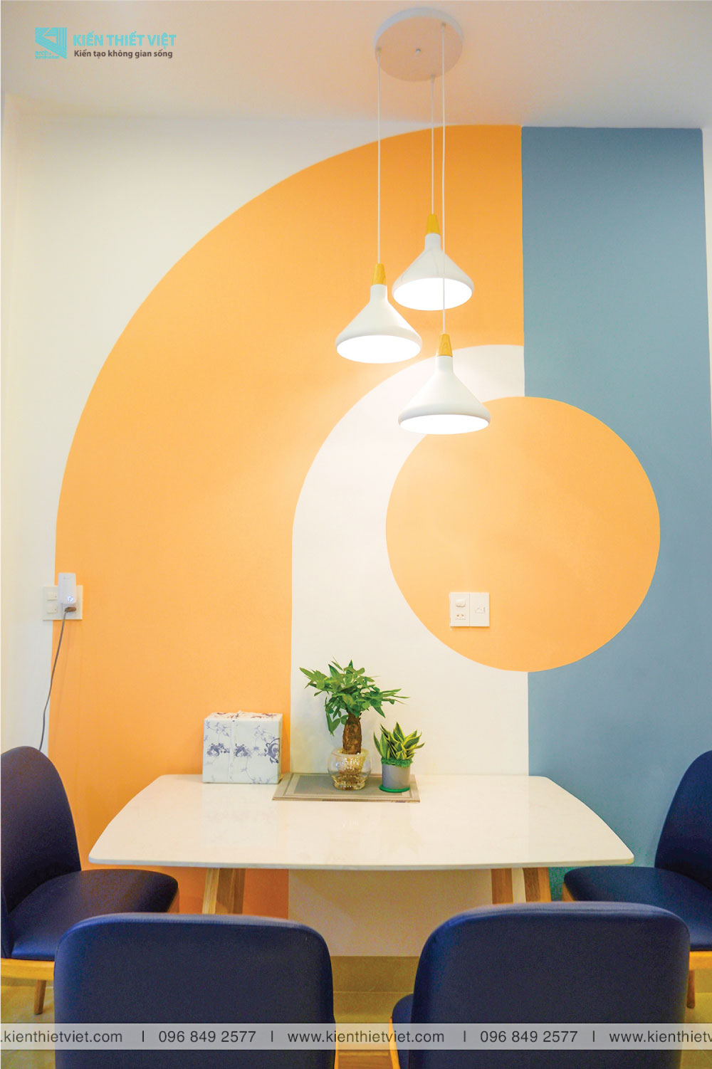 Phối cảnh 3D – [Hình thực tế] – Nhà phố 1 trệt 2 lầu nổi bật với nội thất color block (13)
