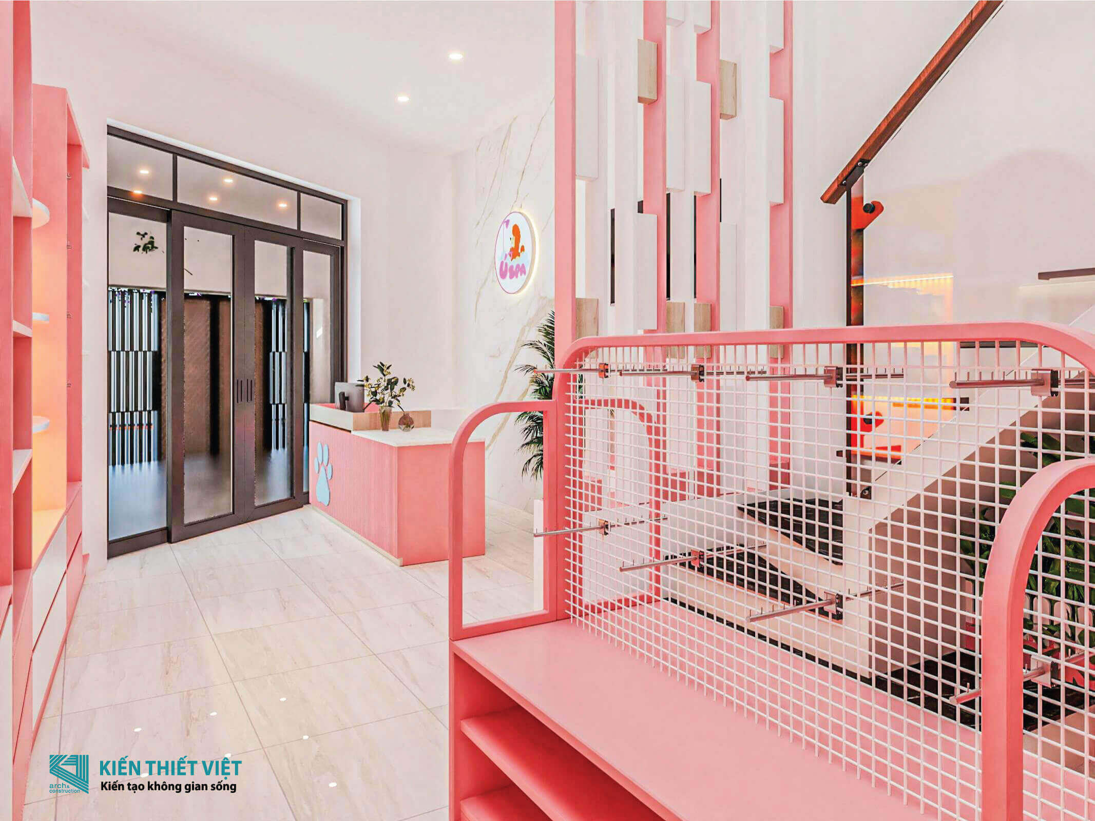Phối cảnh 3D – Thiết kế nhà phố 3 tầng tại Long An Chị Linh (9)