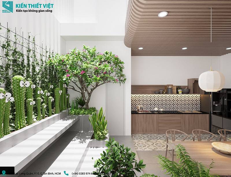 phòng khách kết hợp với bếp nhà anh hoàng (10)