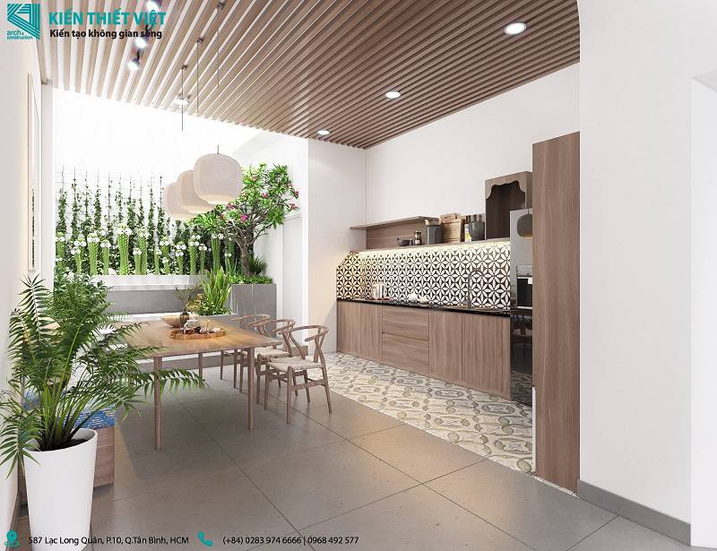 phòng khách kết hợp với bếp nhà anh hoàng (9)