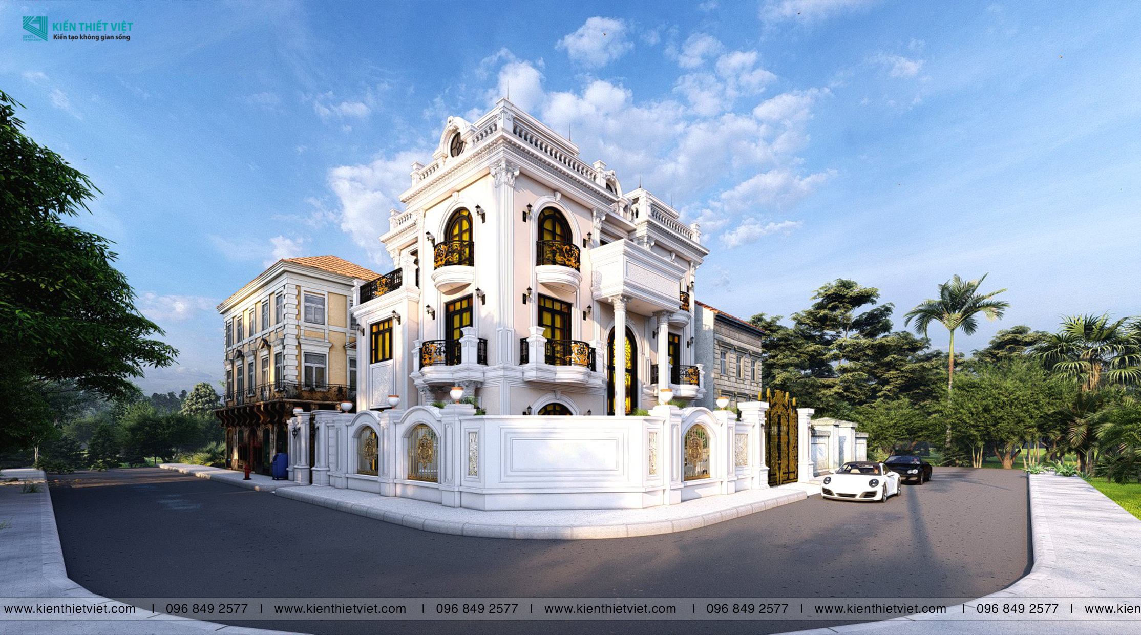 Thiết kế biệt thự cổ điển (4)