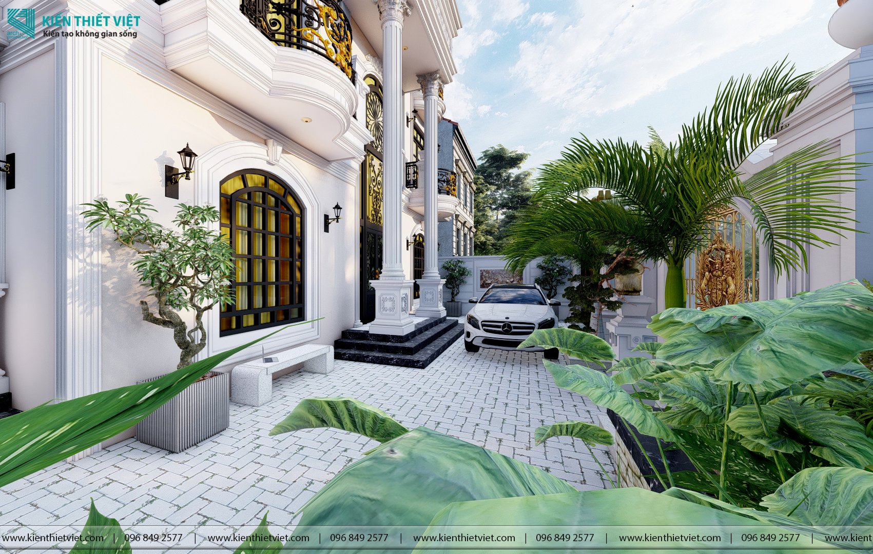 Thiết kế biệt thự cổ điển (6)