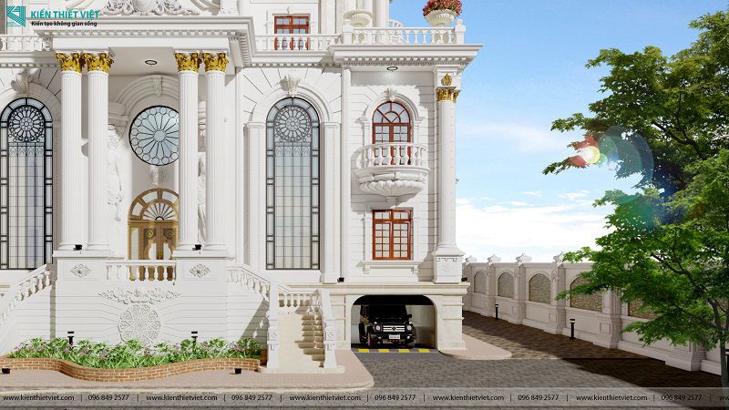 Thiết kế biệt thự cổ điển châu âu (11)
