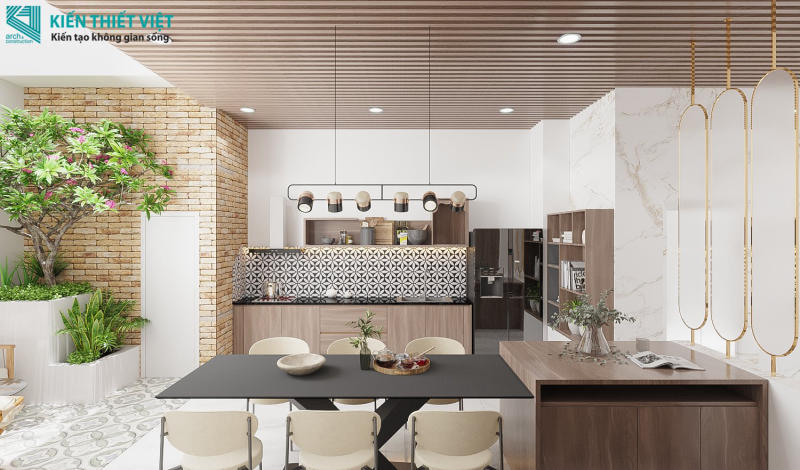 Phòng khách kết hợp với bếp (10)