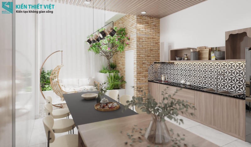 Phòng khách kết hợp với bếp (11)