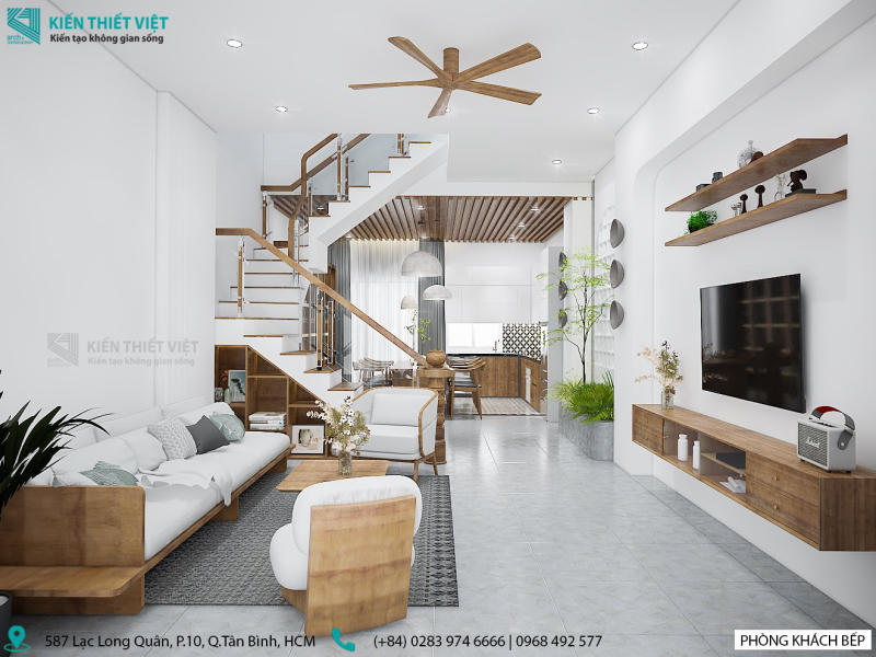Phòng khách kết hợp với bếp (4)