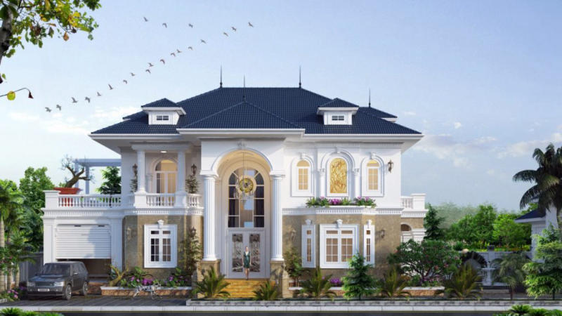 Mẫu thiết kế tân cổ điển 2 tầng kiểu Pháp (4)