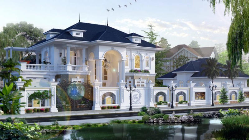 Mẫu thiết kế tân cổ điển 2 tầng kiểu Pháp (5)