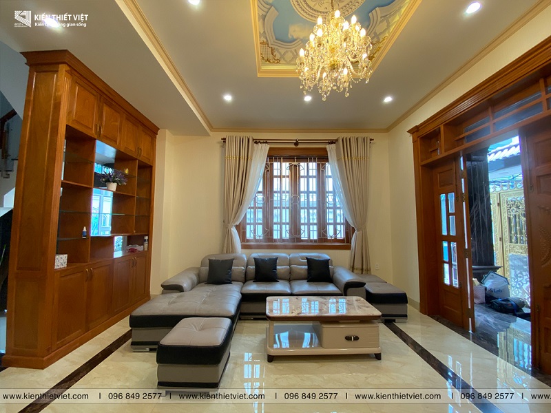 Phòng khách biệt thự tân cổ điển (10)