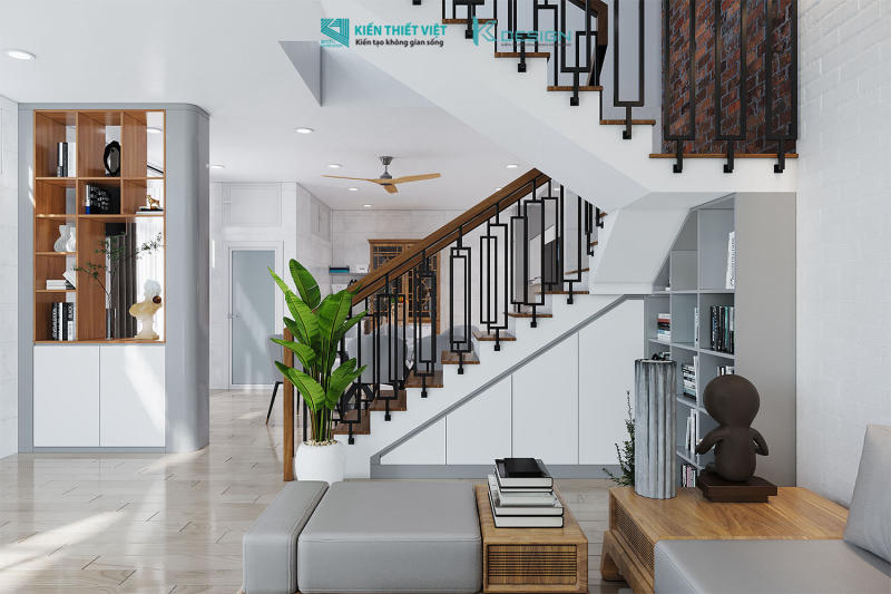 Thiết kế nội thất phòng khách + bếp (10)