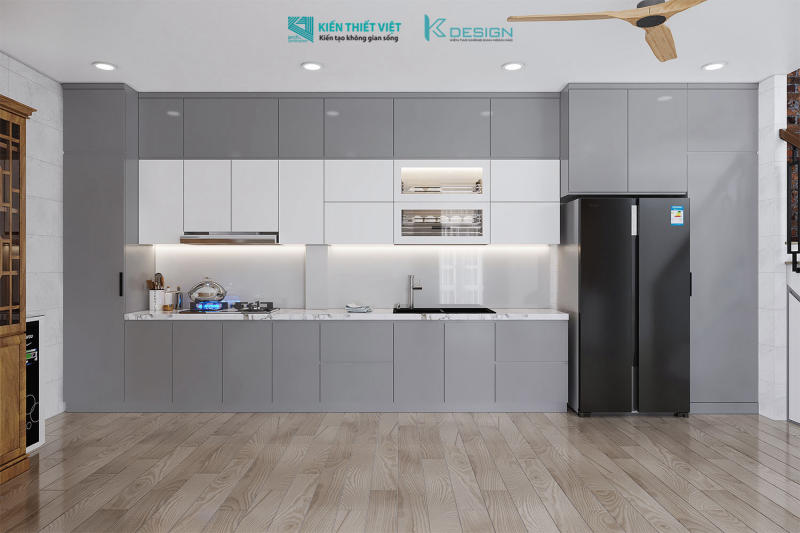 Thiết kế nội thất phòng khách + bếp (16)