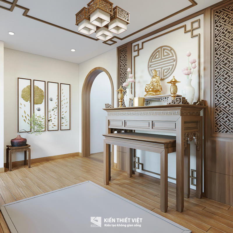 Thiết kế nội thất phòng thờ (19)