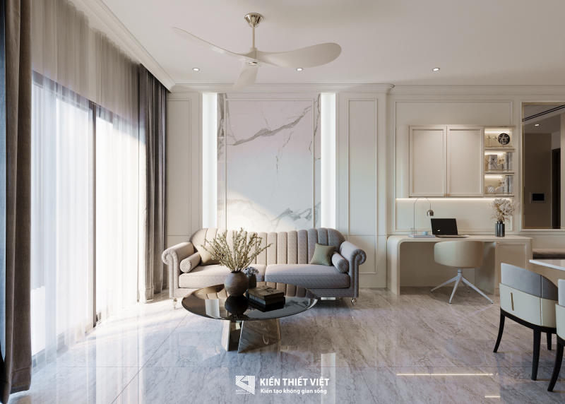 Thiết kế nội thất phòng khách bếp (1)