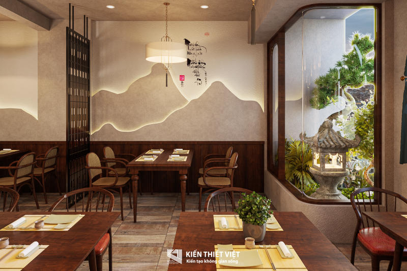 Thiết kế nội thất nhà hàng chay (3)