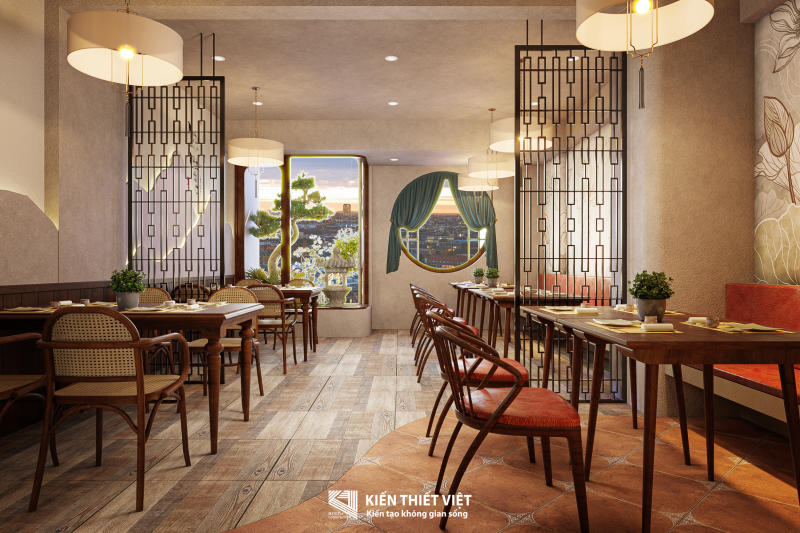 Thiết kế nội thất nhà hàng chay (5)