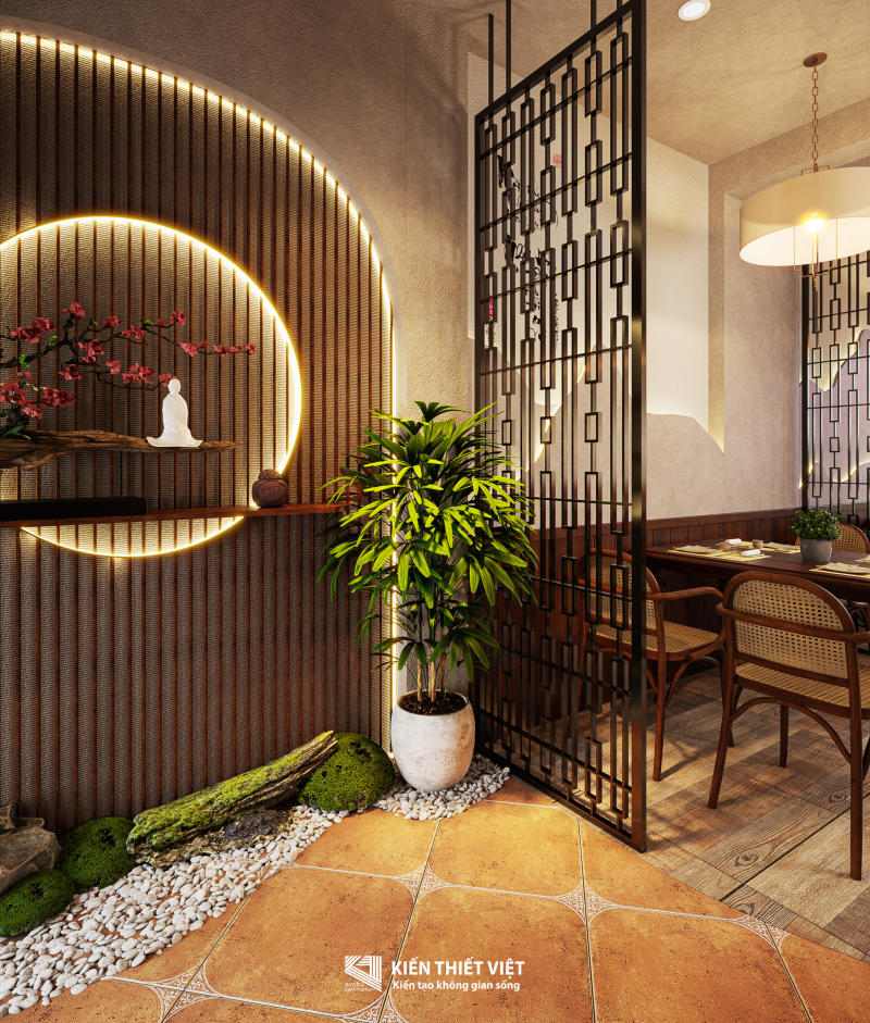 Thiết kế nội thất nhà hàng chay (9)
