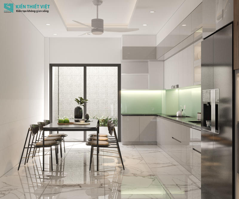 Thiết kế nội thất phòng khách – bếp (7)