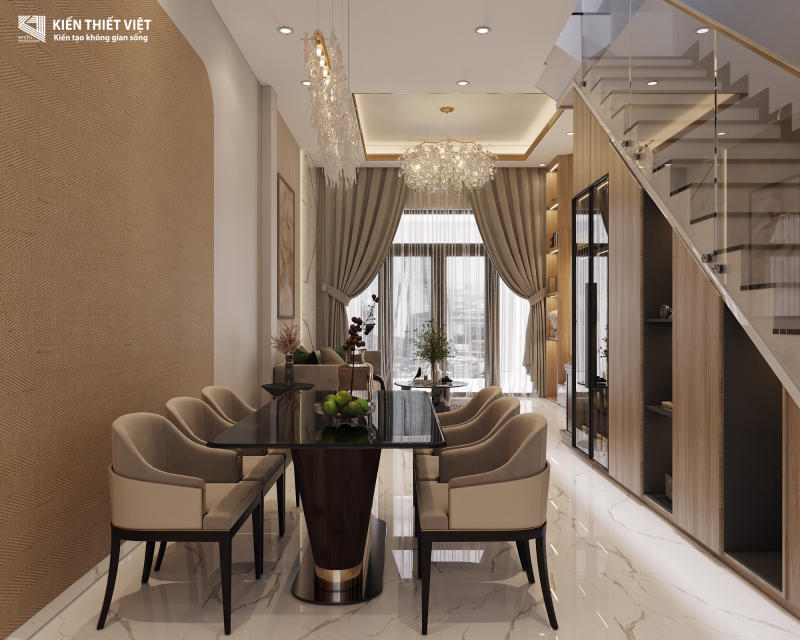 Thiết kế nội thất phòng Khách – Bếp (10)