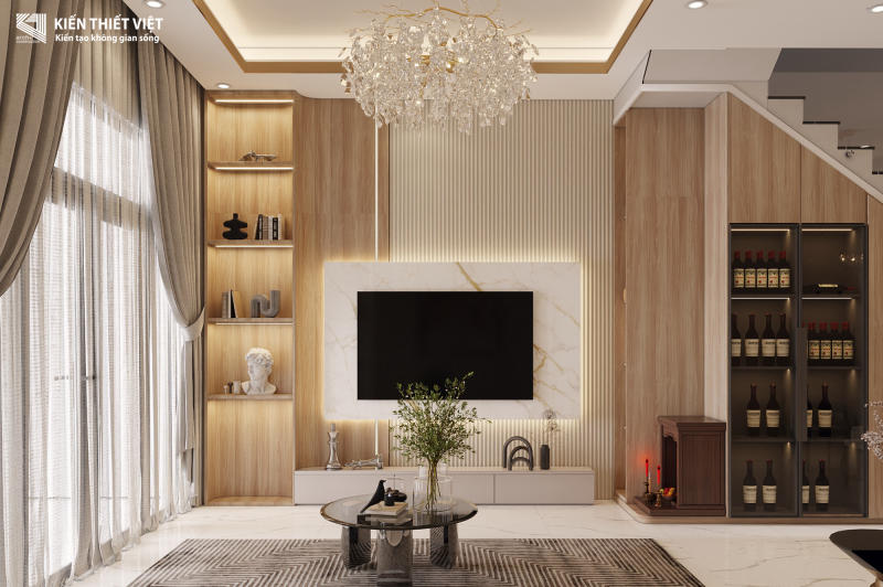 Thiết kế nội thất phòng Khách – Bếp (5)
