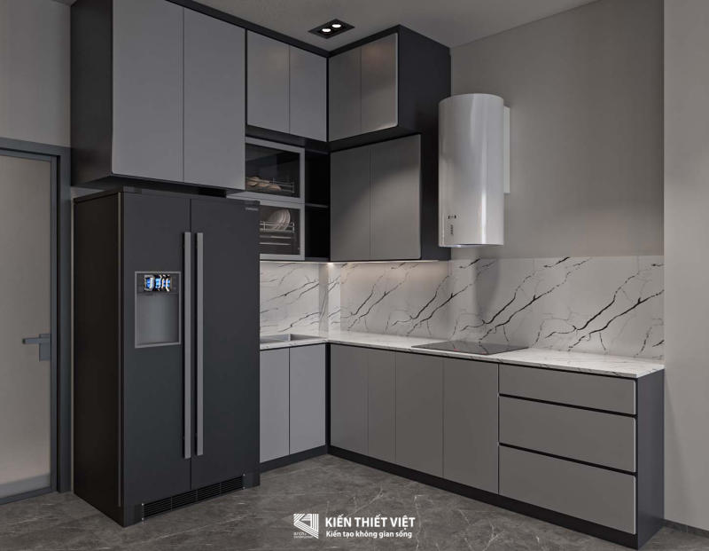 Thiết kế nội thất phòng khách bếp (6)