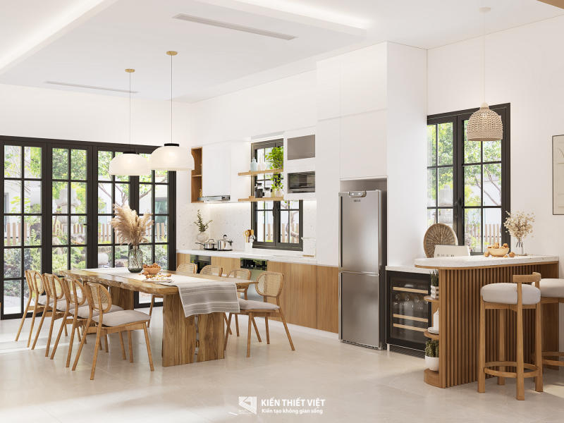 Thiết kế nội thất – Không gian phòng khách bếp (2)