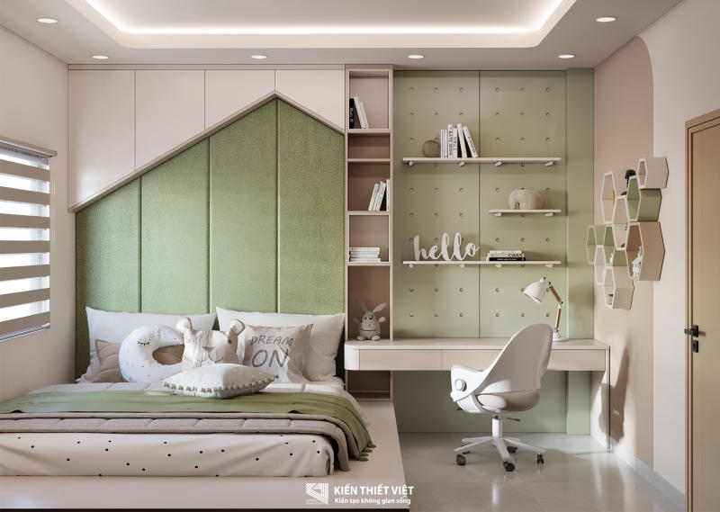 THIẾT KẾ NỘI THẤT – PHÒNG NGỦ BÉ (36)