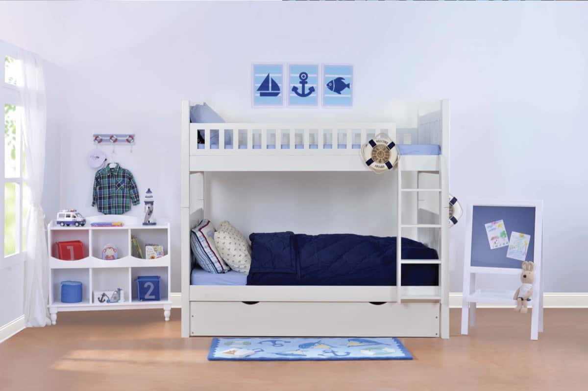 thiết kế phòng ngủ giường tầng cho bé trai
