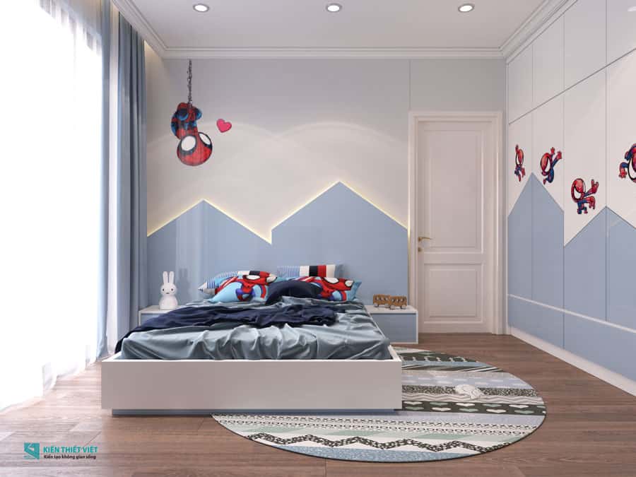 thiết kế phòng ngủ cho bé trai 